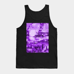 Twinkle Purple Disco Ball Pattern Tank Top